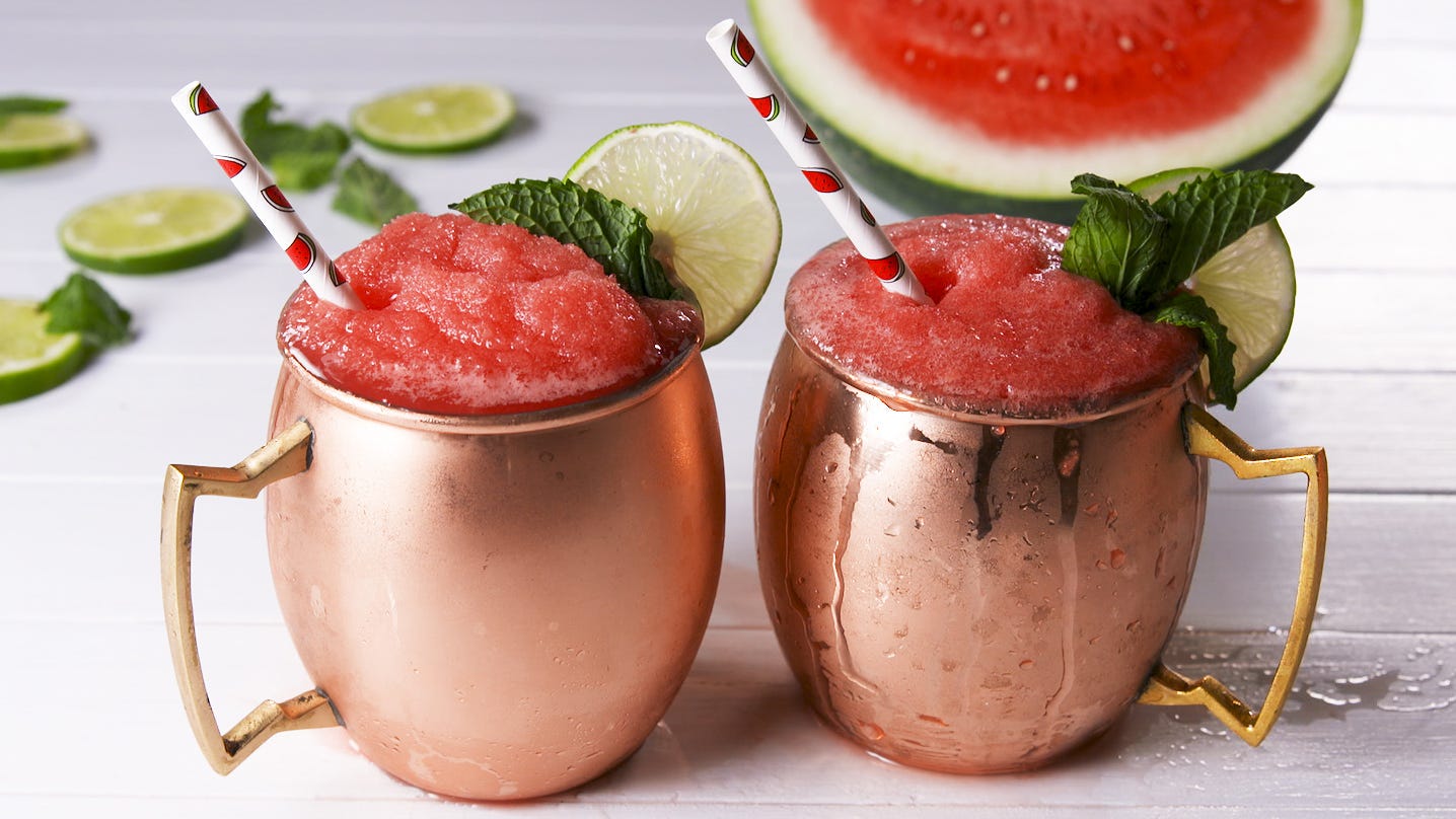 Frozen Watermelon Mules Are The Best Way To Cool Down This Summer