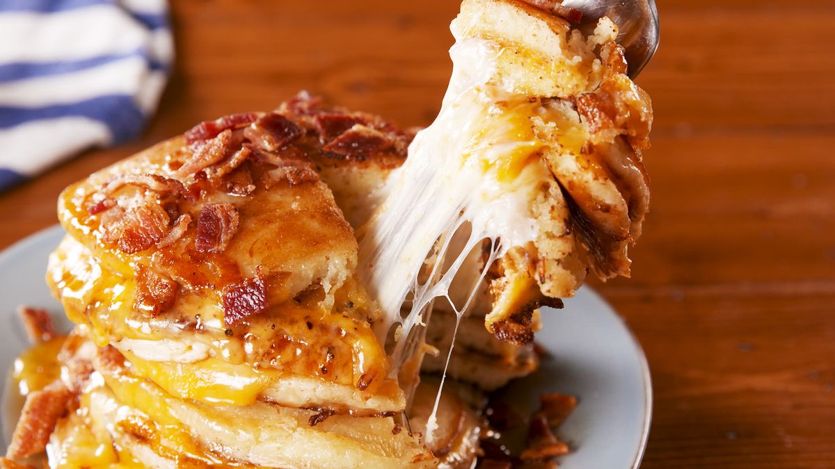 preview for Grilled Cheese Pancakes Are The Perfect Brunch Food