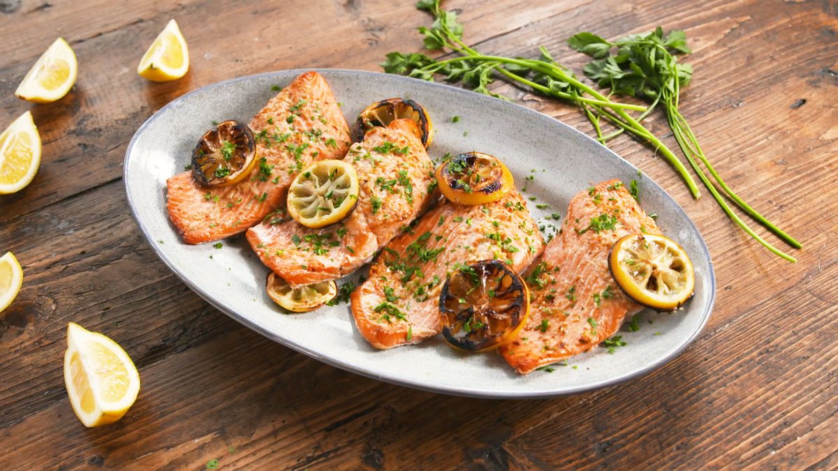 preview for Grilled Lemon Butter Salmon Is Your New Favorite Summer Dinner