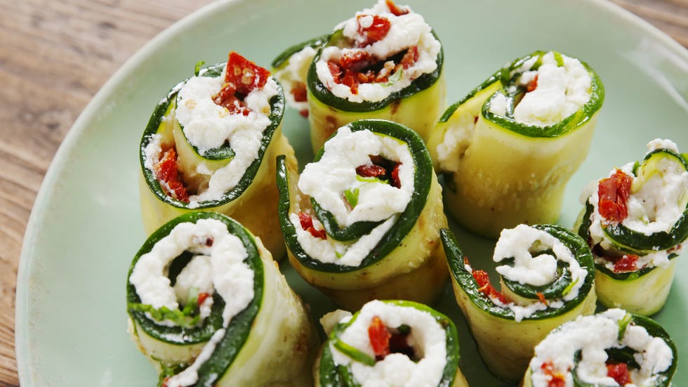 grilled zucchini roll ups