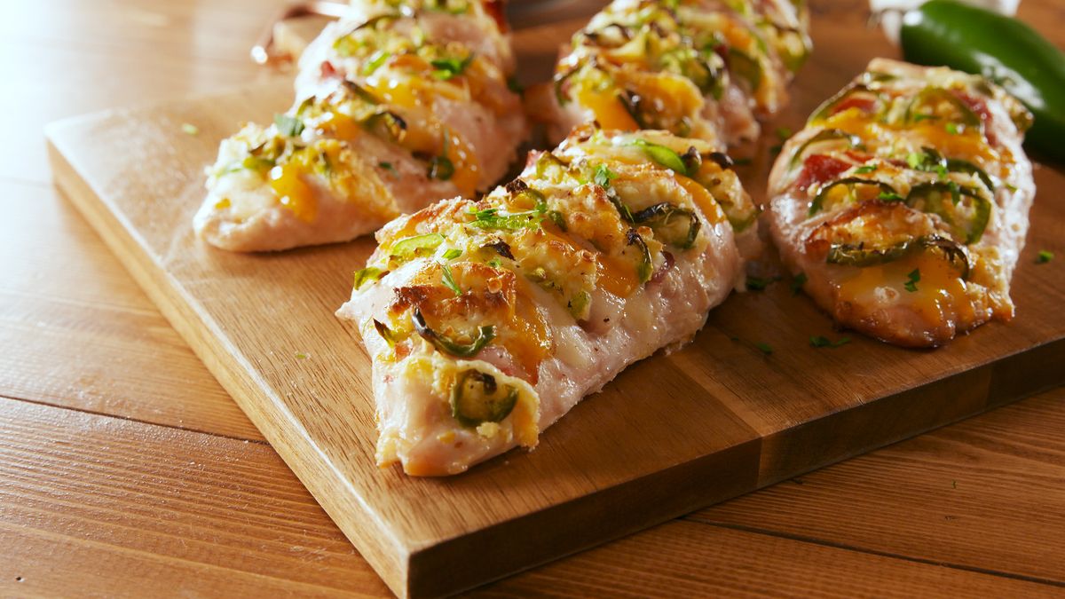 preview for Jalapeño Popper Stuffed Chicken Makes Eating Healthy Easy