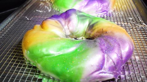 preview for This Glittery, Glazed King Cake Is The Best Way To Celebrate Mardi Gras