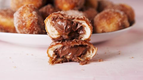 Nutella Stuffed Pretzel Bites - Delish.com