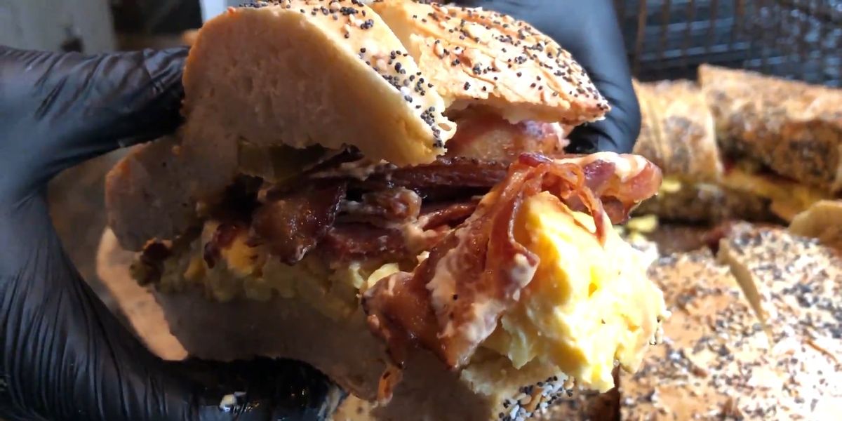 O’Bagel Makes A Giant 30-Pound Bagel Stuffed With All Your Favorites