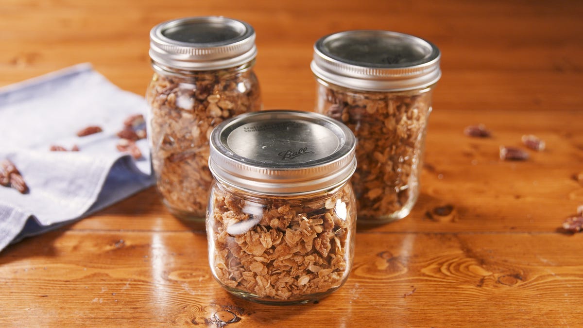 Video player poster image preview for Pecan Pie Granola = The Best Way To Have Dessert For Breakfast
