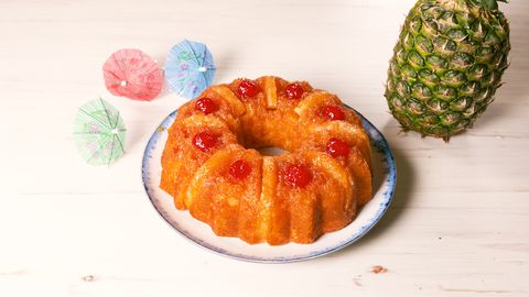 preview for Pineapple Upside Down Bundt Cake Tastes Like A Tropical Vacation