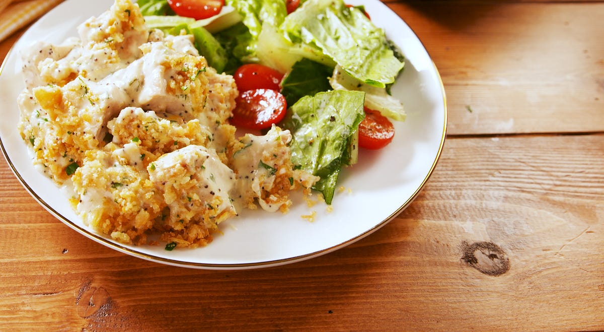 Video player poster image preview for Poppy Seed Chicken Is The Perfect Back Pocket Recipe For Busy Weeknights