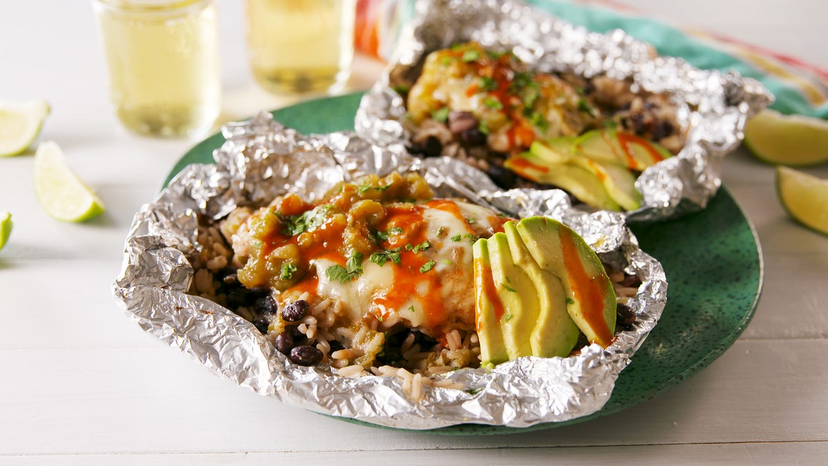 preview for Dinner Tonight: Salsa Verde Chicken & Rice Foil Packs