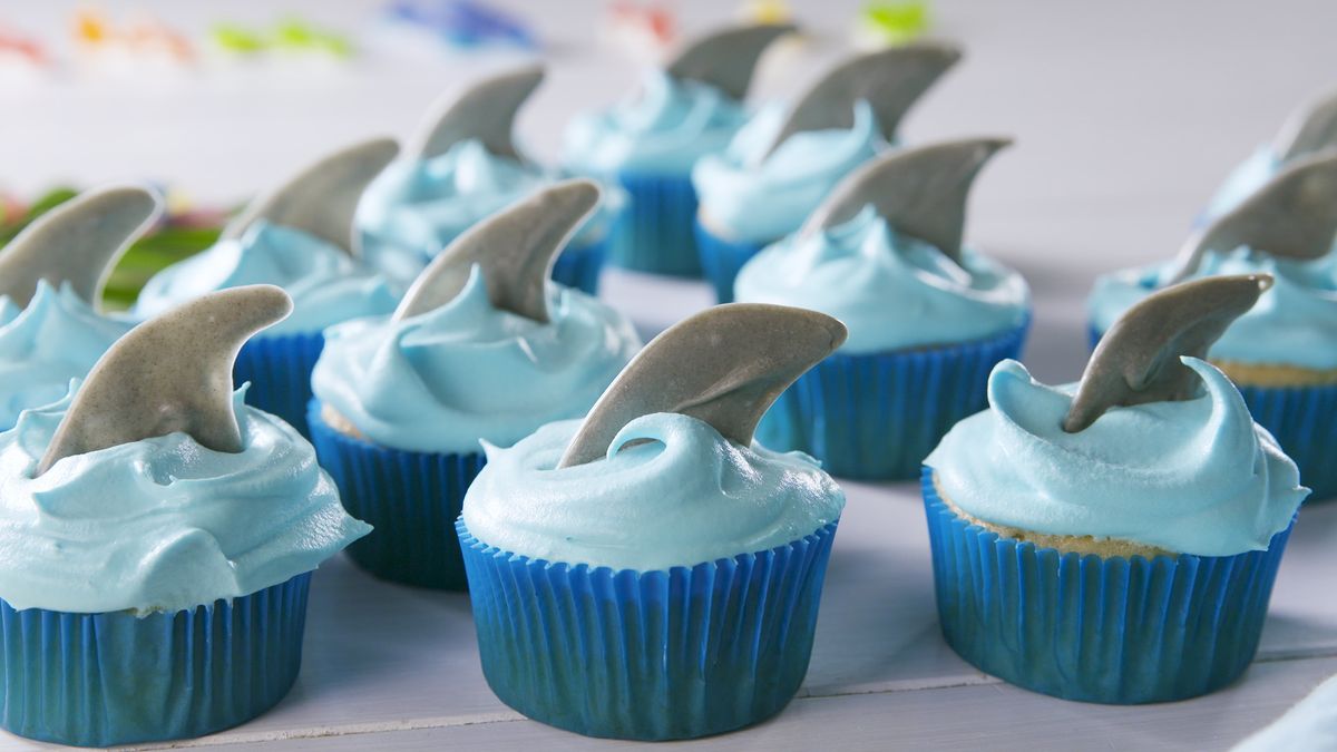 preview for Celebrate Shark Week With These Killer Shark Attack Cupcakes