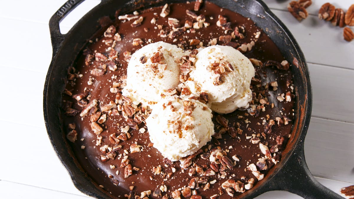 preview for Skillet Texas Sheet Cake Is Outrageously Delicious
