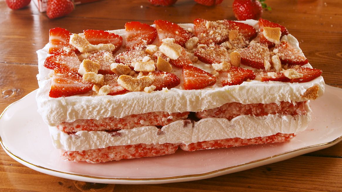 preview for Strawberry Shortcake Icebox Cake Will Bring Back So Much Nostalgia