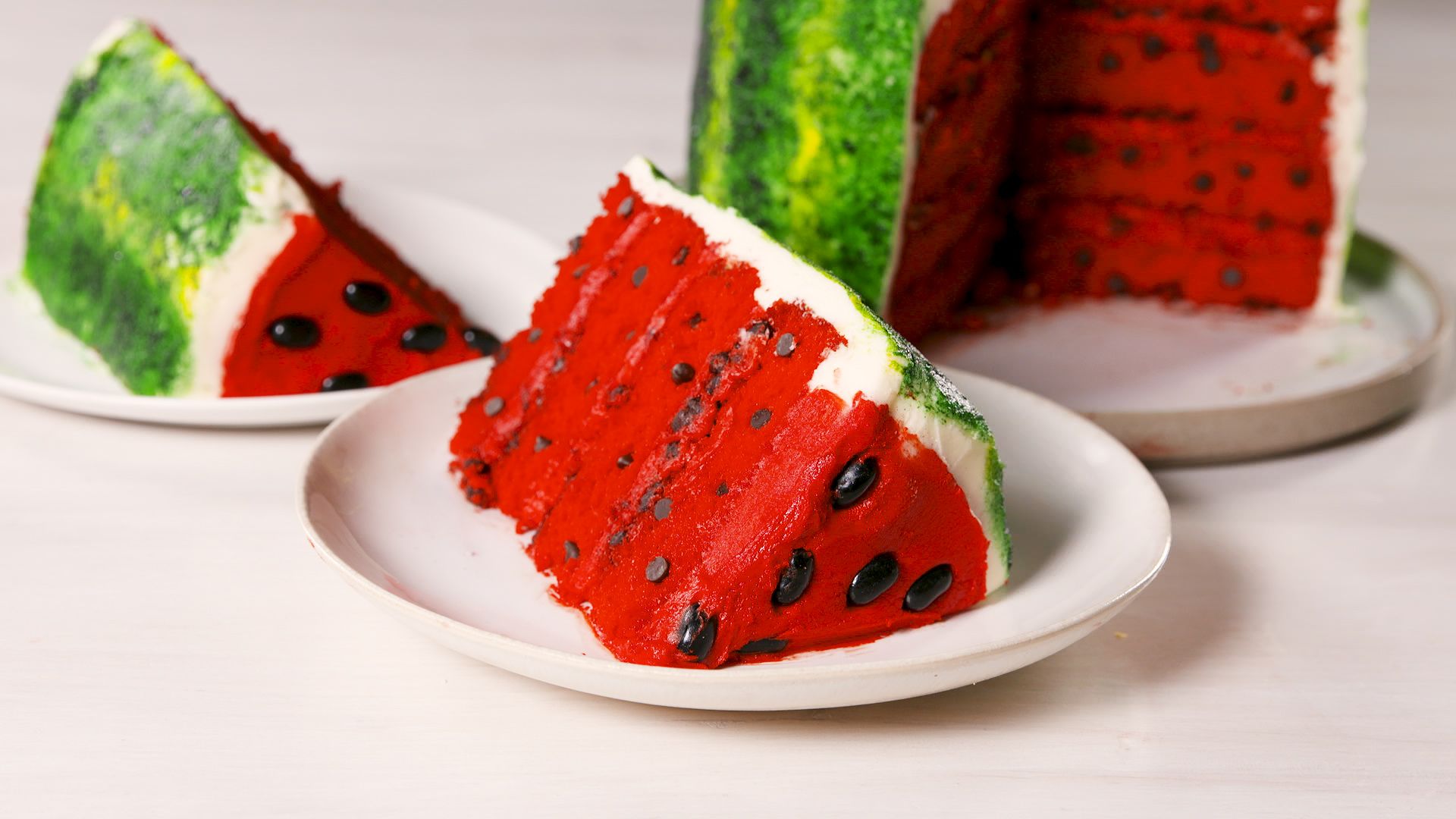 watermelon ice cream cake