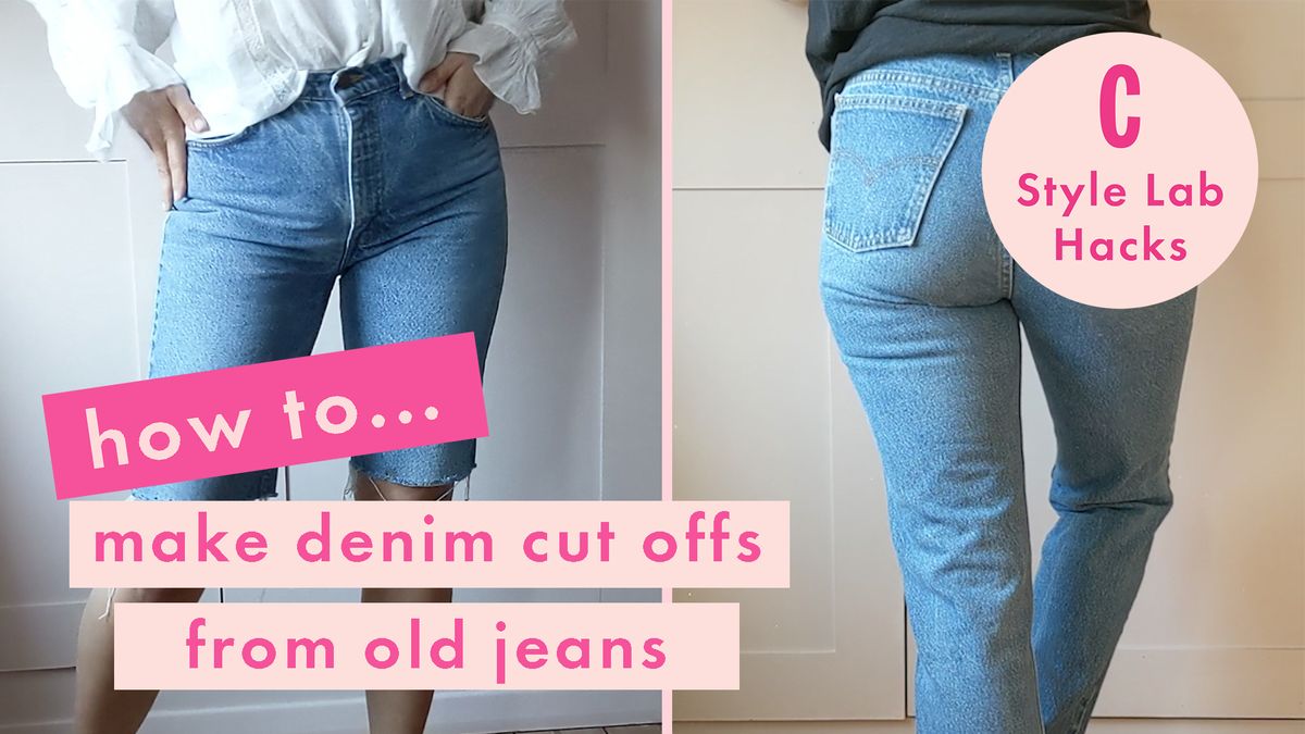 preview for How to make denim cut offs from old jeans