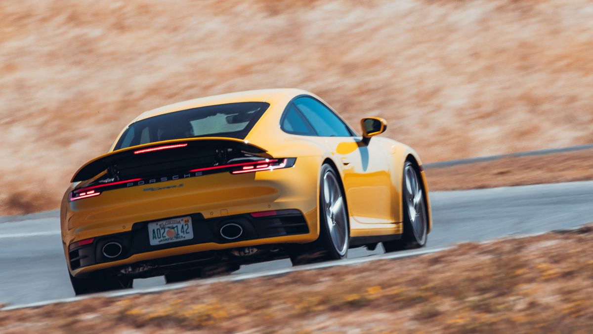 preview for Matt Farah Drives the 2020 Porsche 911 Carrera S on Track During Performance Car of the Year