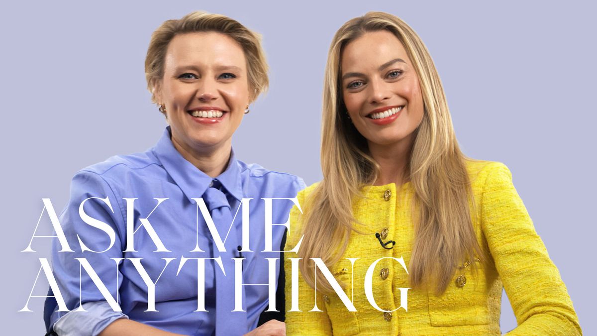 preview for ‘Barbie' Stars Margot Robbie & Kate McKinnon Describe BIG KEN ENERGY | Ask Me Anything | ELLE