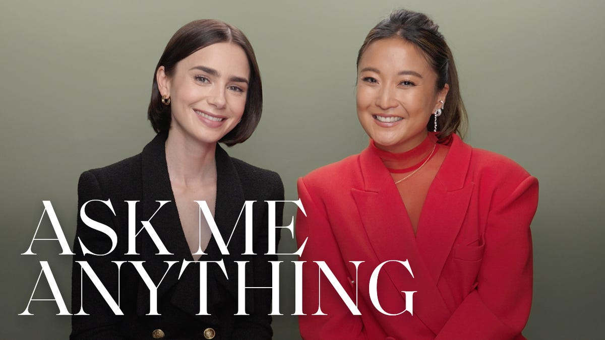 preview for Lily Collins & Ashley Park Rank ‘Emily in Paris’ Love Interests | Ask Me Anything | ELLE