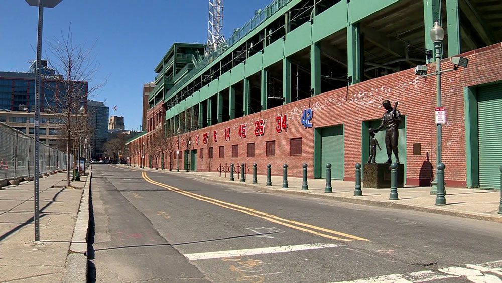 Fenway Park area empty on MLB opening day that wasn't