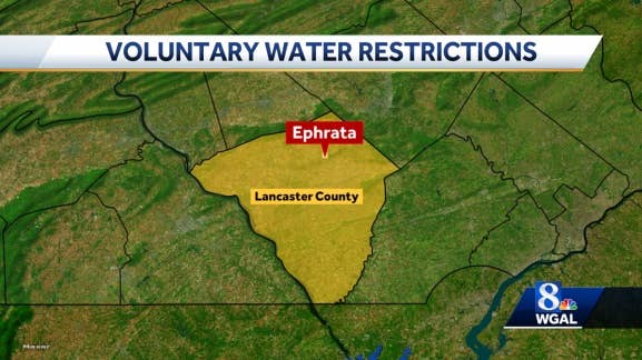 Voluntary water restrictions in place in Ephrata, Pa.