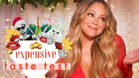 preview for Mariah Carey Doesn’t Have Time for Cheap Christmas Decorations | Expensive Taste Test