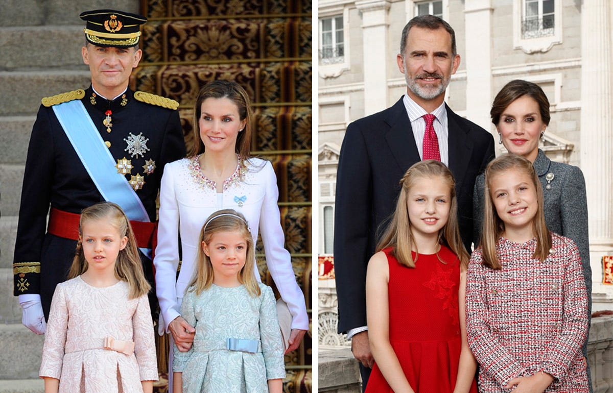 Felipe, Letizia, Leonor y Sofía