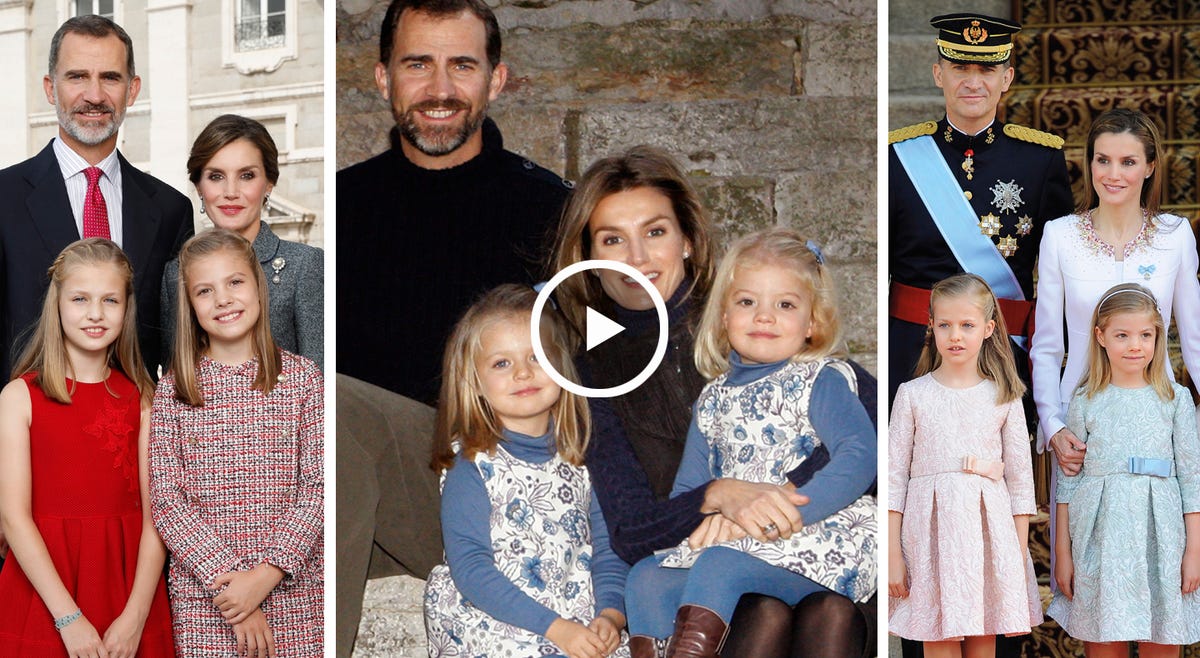 Felicitación de Navidad de los reyes, Chritmas de la familia Real, Postal Navideña de los Reyes, Sofi y leonor, Princesa de Asturias, Letizia y felipe, felicitación 2019 de Familia Real