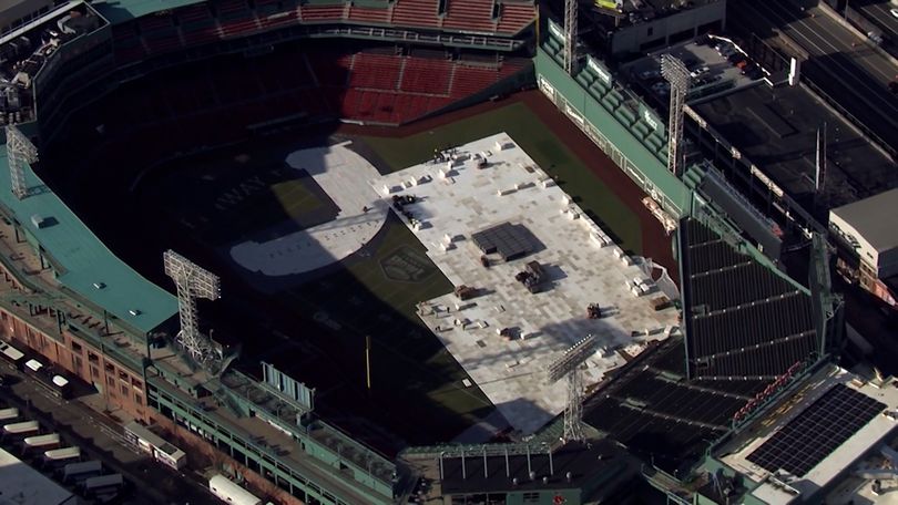 Preparations underway at Fenway Park ahead of 2023 Winter Classic