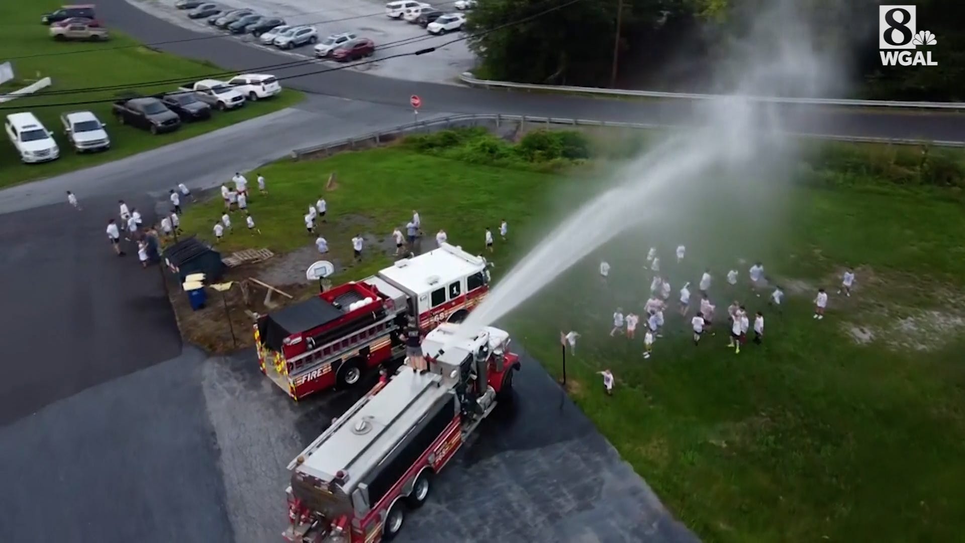 Philly re-opens I-95 with all city team mascots on a fire truck, because Go  Birds - DraftKings Network