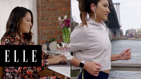 preview for This Elle.com Beauty Editor Is Going the Distance | ELLE + Fitbit