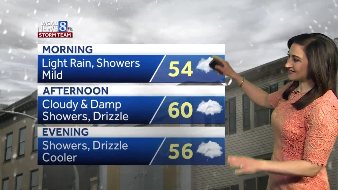 Cloudy and damp Saturday, Forecast