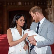 Prince Harry, Meghan Markle and Prince Archie Harrison Mountbatten