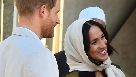 preview for Prince Harry and Meghan Markle Arrive at the Auwal Mosque