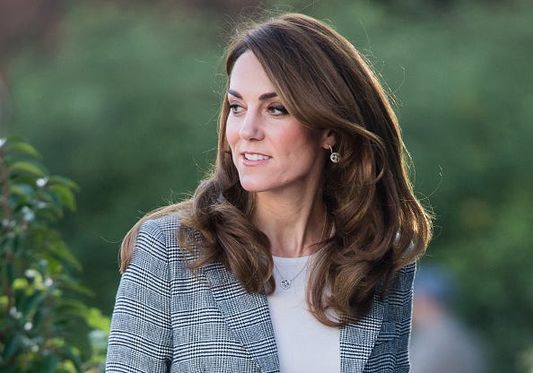 See Kate Middleton Wear a Chic Plaid Blazer with Prince William in Photos