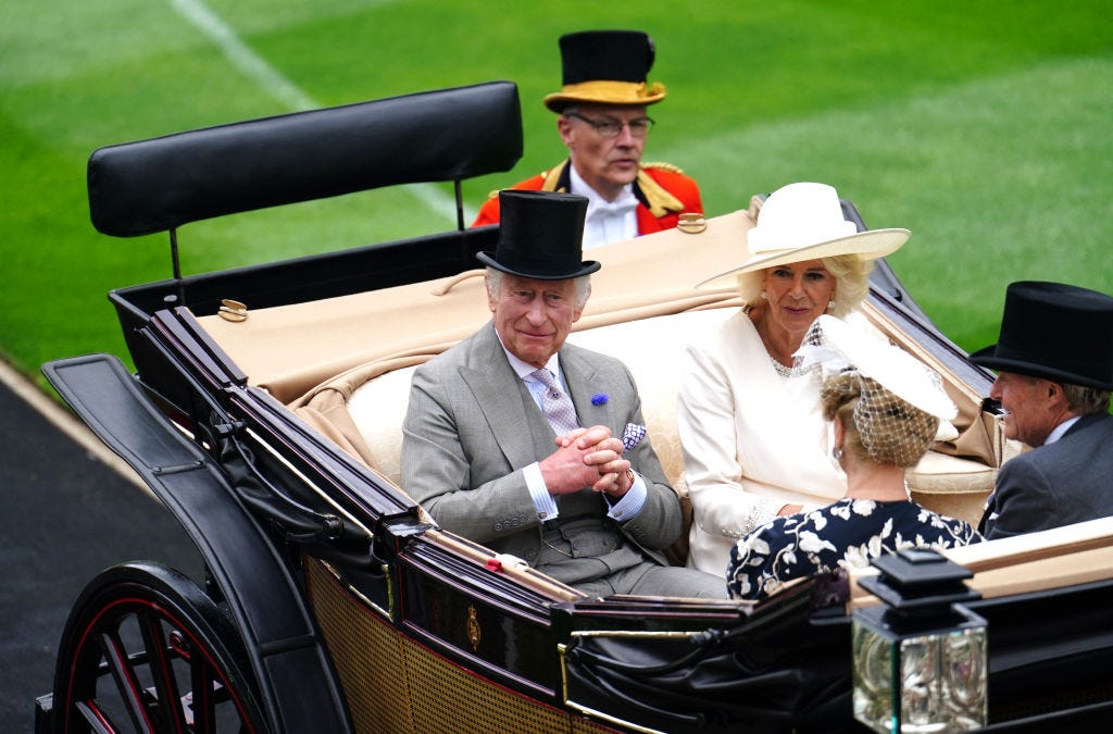 preview for King Charles and Queen Camilla Arrive at Day One of Royal Ascot 2023