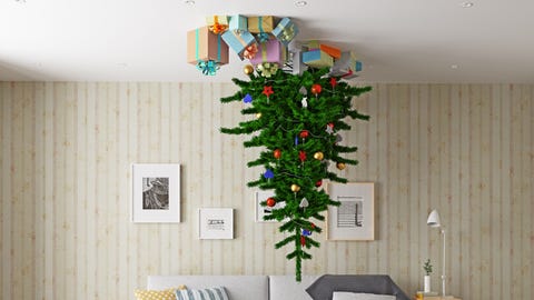 Upside Down Christmas Tree Meaning - Origin of Hanging Christmas 