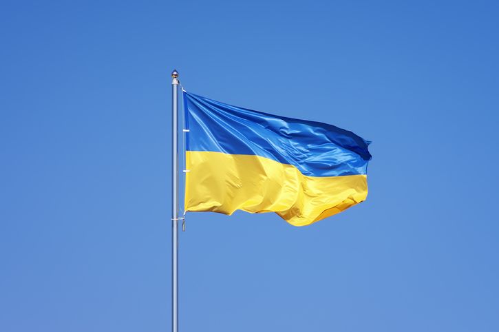 Lviv Has Been Impacted By War, Replacement Chandelier Crystals Ukraine Flagpole