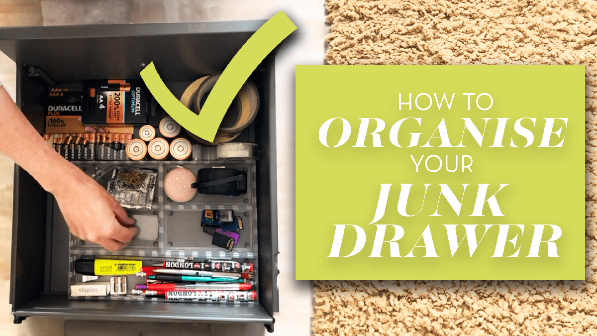 Clutter Control: How to Organize Your Junk Drawer Once and For All (in 5  Minutes) - Paper and Stitch