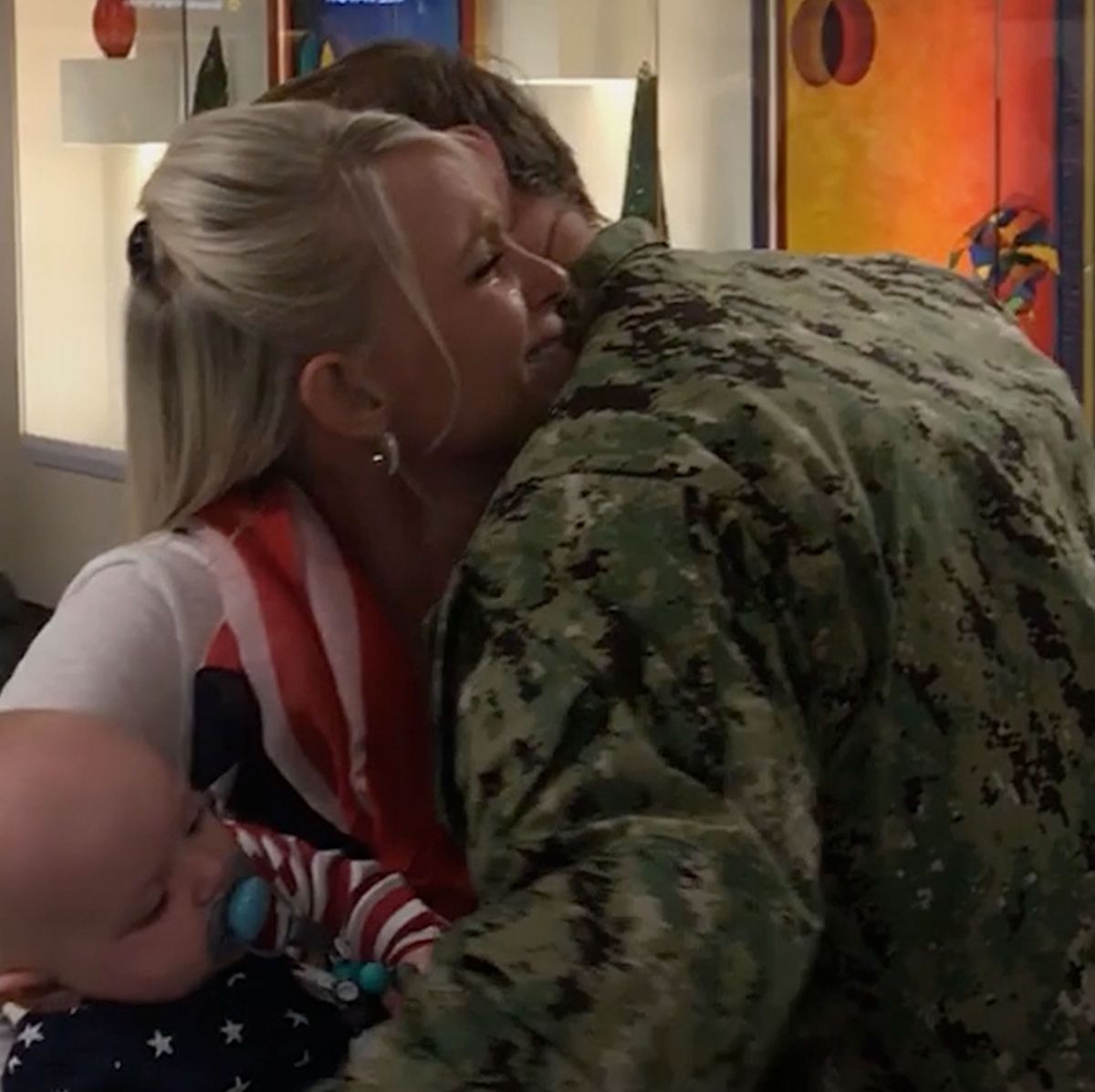 preview for This Sailor Meets His Newborn Son For The First Time