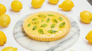 gin basil smash tart