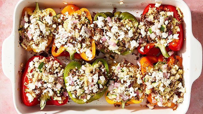 preview for Greek Stuffed Peppers Have Everything You Love About The Classic Salad
