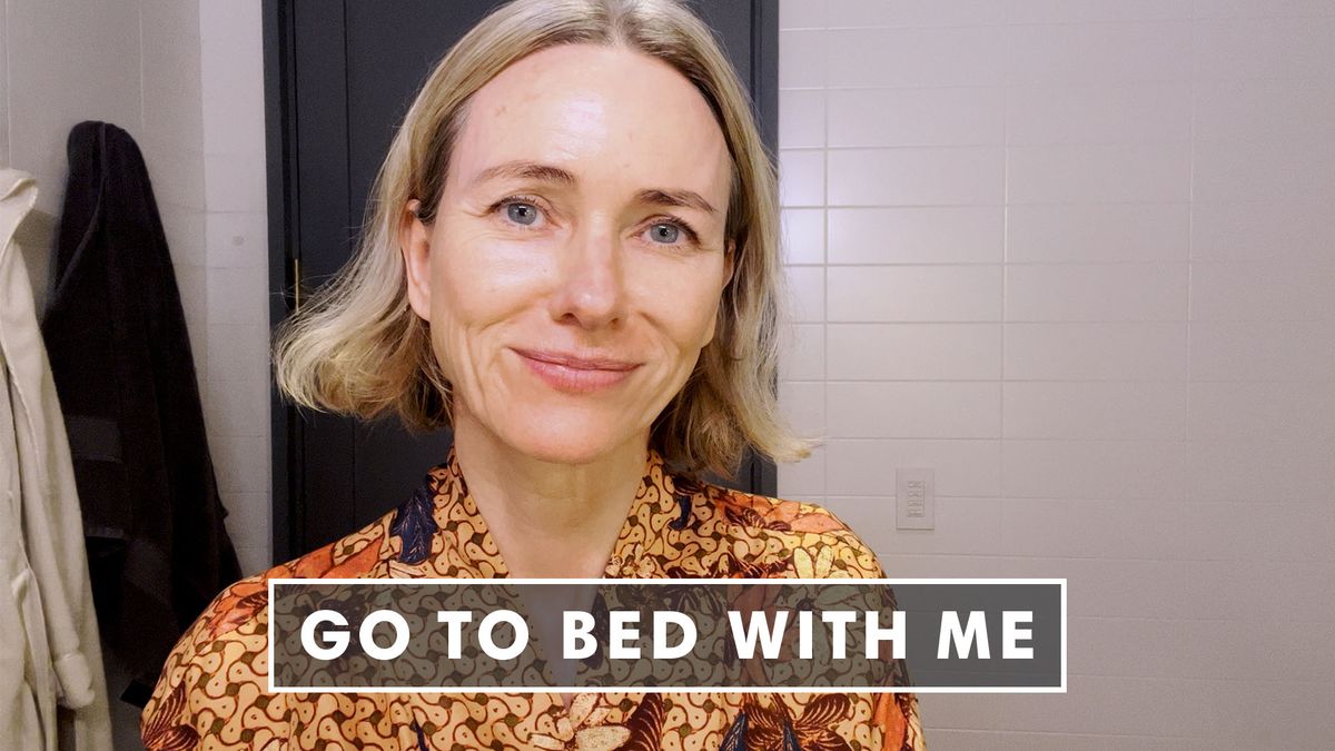 preview for Naomi Watts’ Skincare Routine For Menopausal Skin | Go To Bed With Me | Harper's BAZAAR