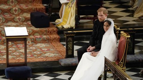 preview for Prince Harry and Meghan Markle Hold Hands During Wedding