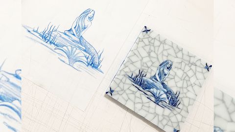 preview for Watch This Mosaic Mermaid Tile Come to Life at New Ravenna