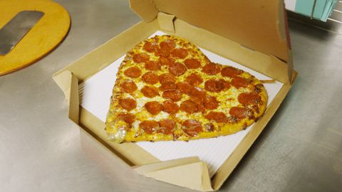 preview for Pizza Hut's Heart-Shaped Pizzas Are Back, And We Got An Exclusive Look At How They're Made