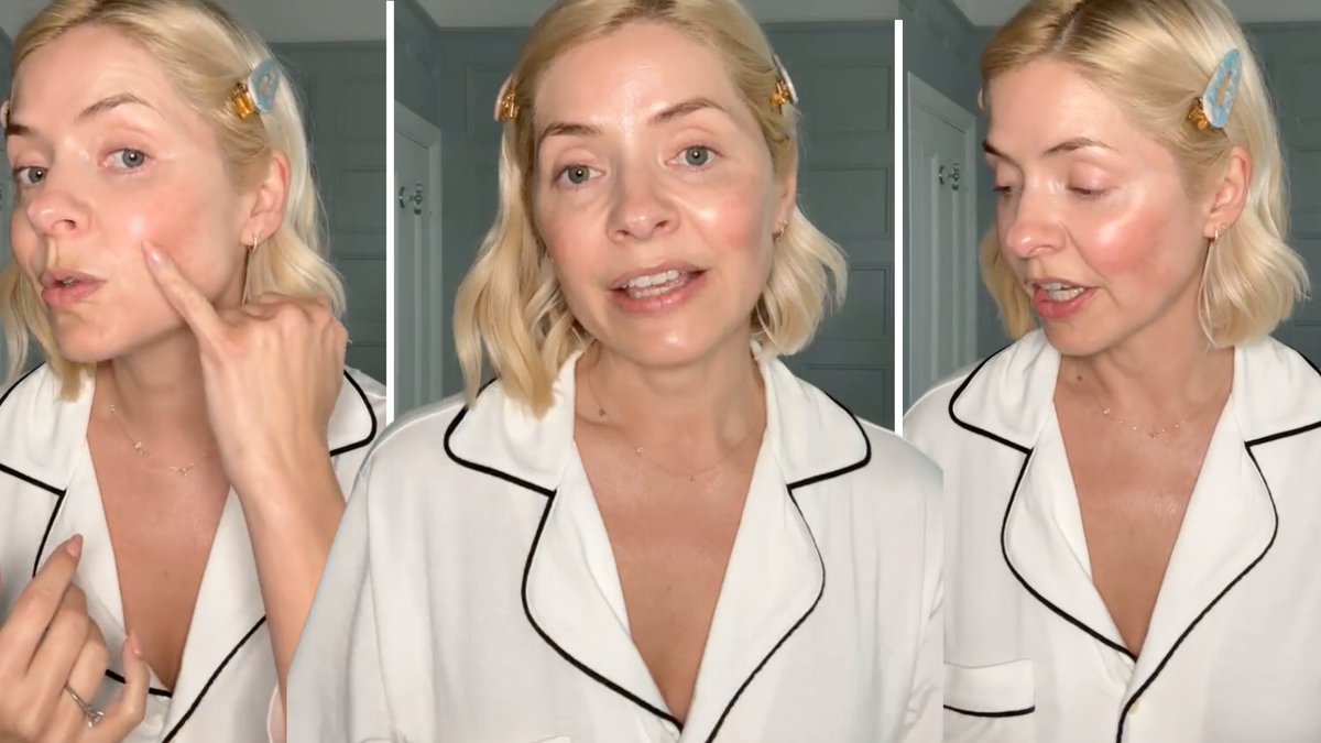 preview for Holly Willoughby discusses sun damage on her face