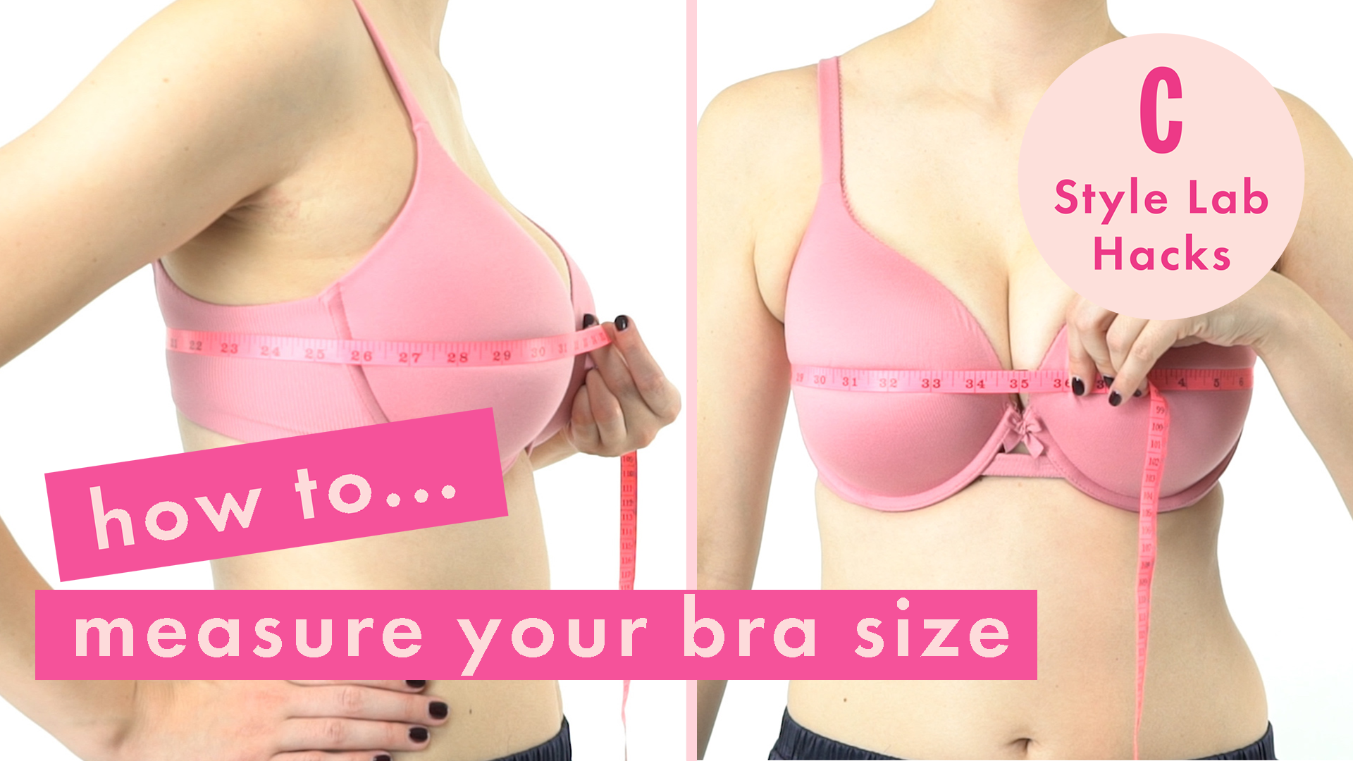 How To Measure your bra size using a measuring tape