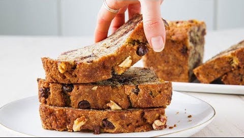 Video player poster image preview for How To Make The Best Banana Bread | Delish Insanely Easy