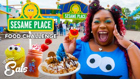 preview for Ultimate Sesame Place Food Challenge: Trying All Of The Park Treats | Delish