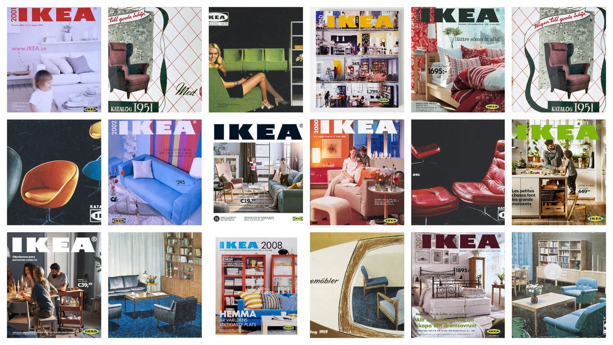 catálogos de ikea de sus 70 años de historia