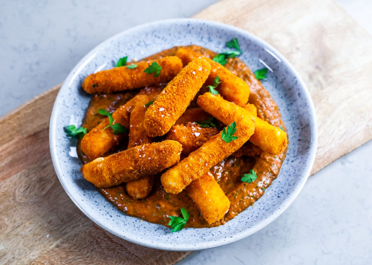 preview for Halloumi Fries With Burnt Red Pepper Mayo