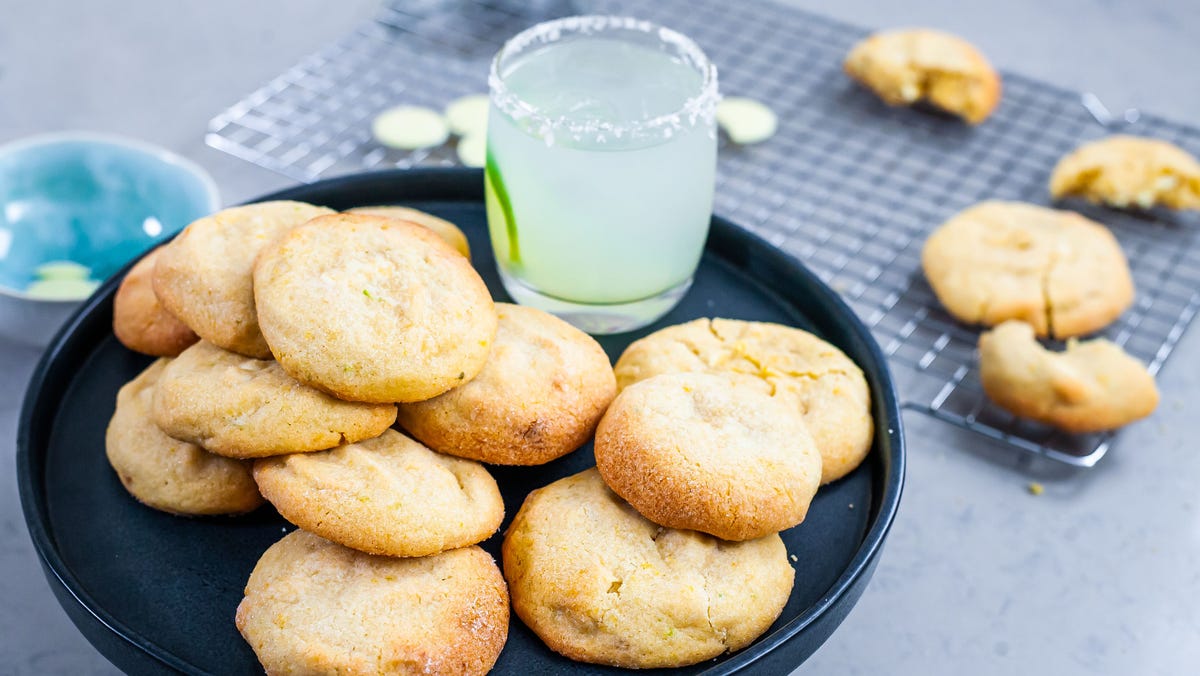 Video player poster image preview for White Chocolate Margarita Cookies